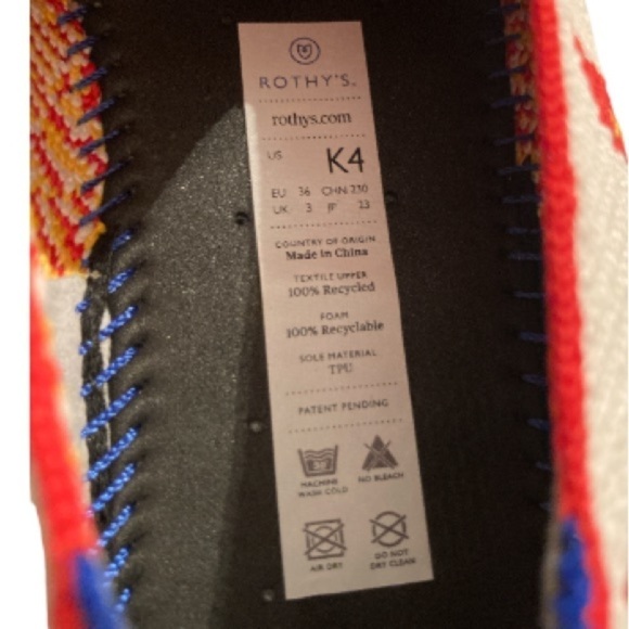 Rothy’s The Kid Sneaker Flames 🔥 Slip On Slide - Picture 6 of 13